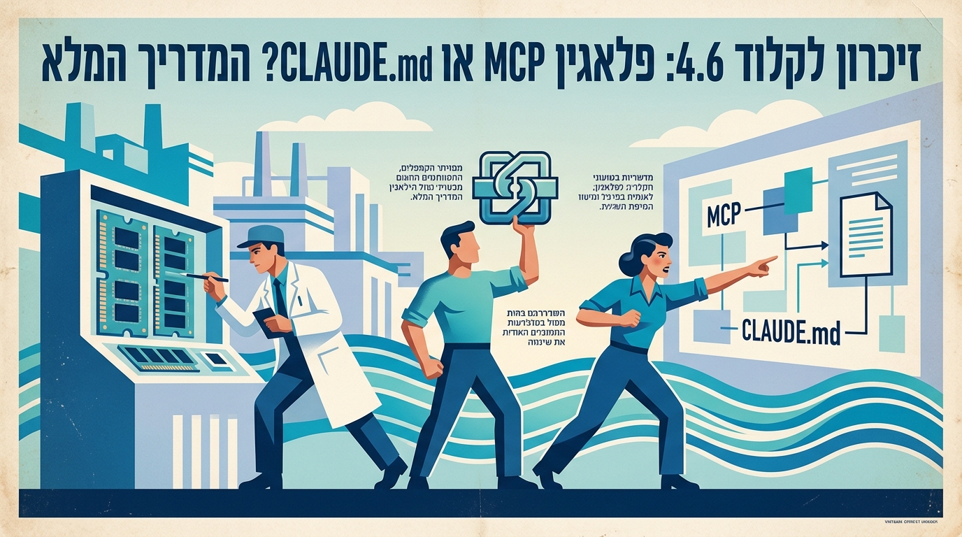 זיכרון לקלוד 4.6: פלאגין MCP או CLAUDE.md