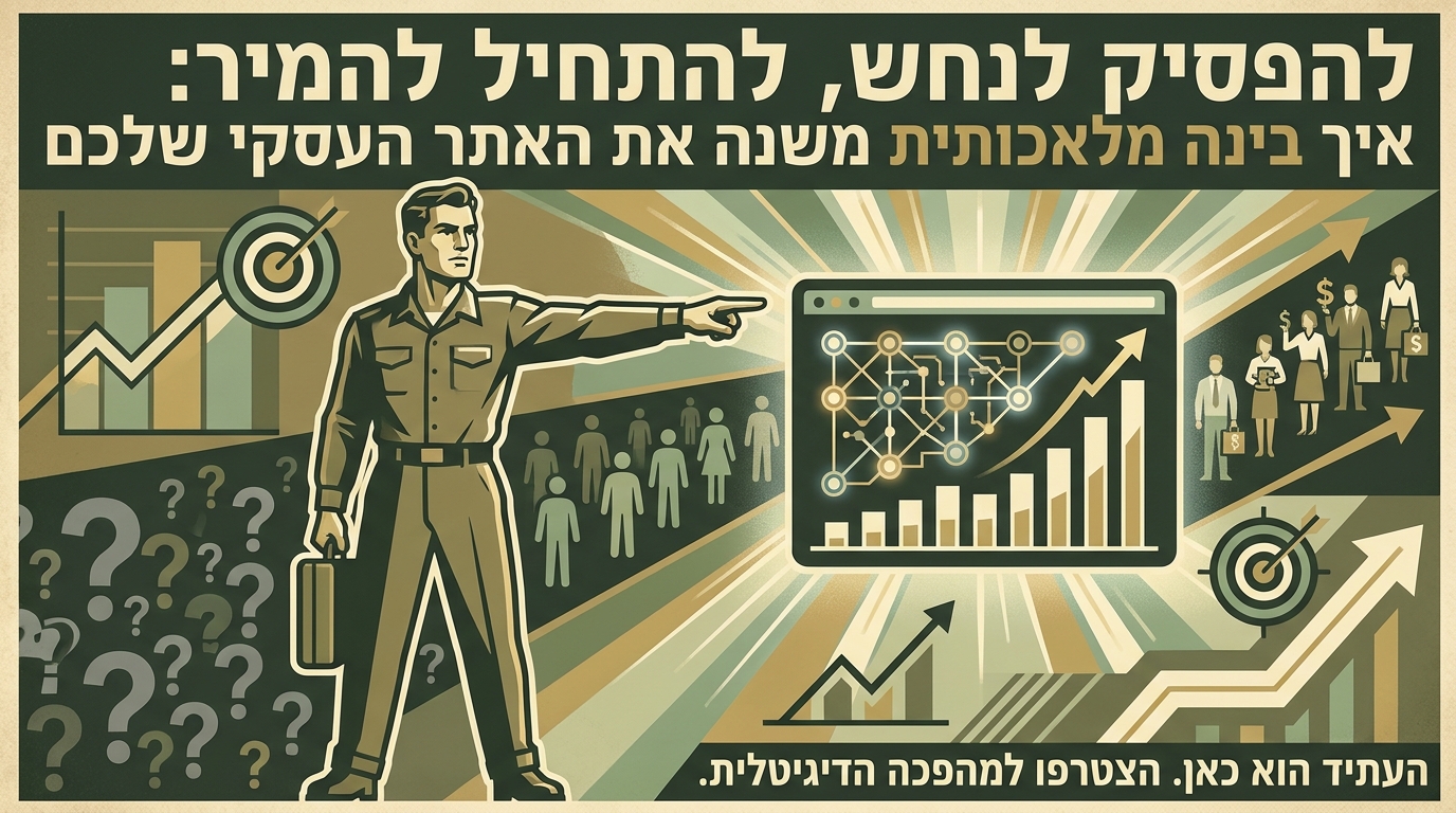 להפוך גולשים ללקוחות: אילו רכיבי AI כדאי להטמיע באתר העסקי שלכם כבר עכשיו?